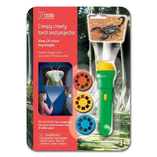 Brainstorm Toys Natural History Museum Creepy Crawly Torch &#x26; Projector